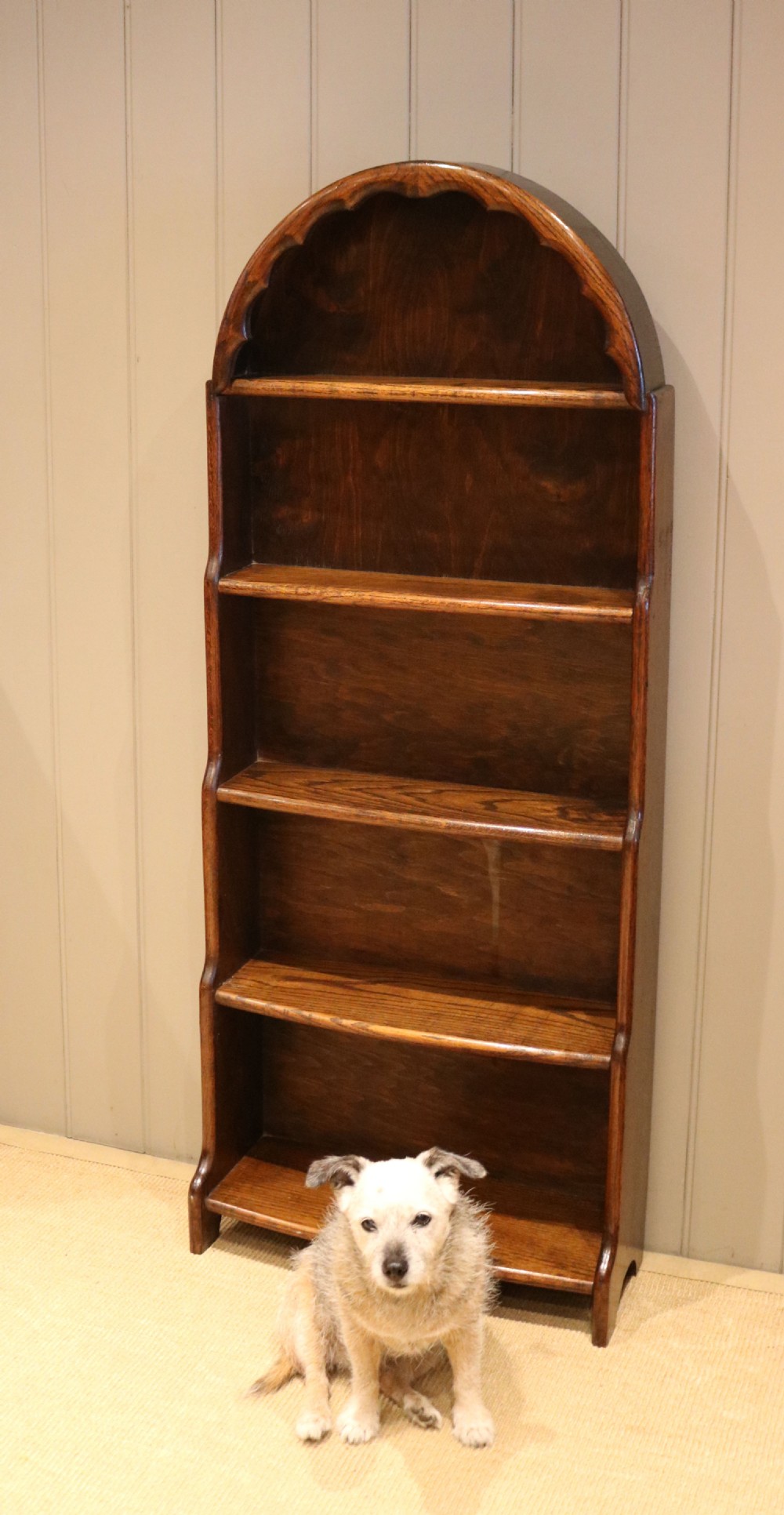 Dutch Style Arch Top Waterfall Bookcase  View III