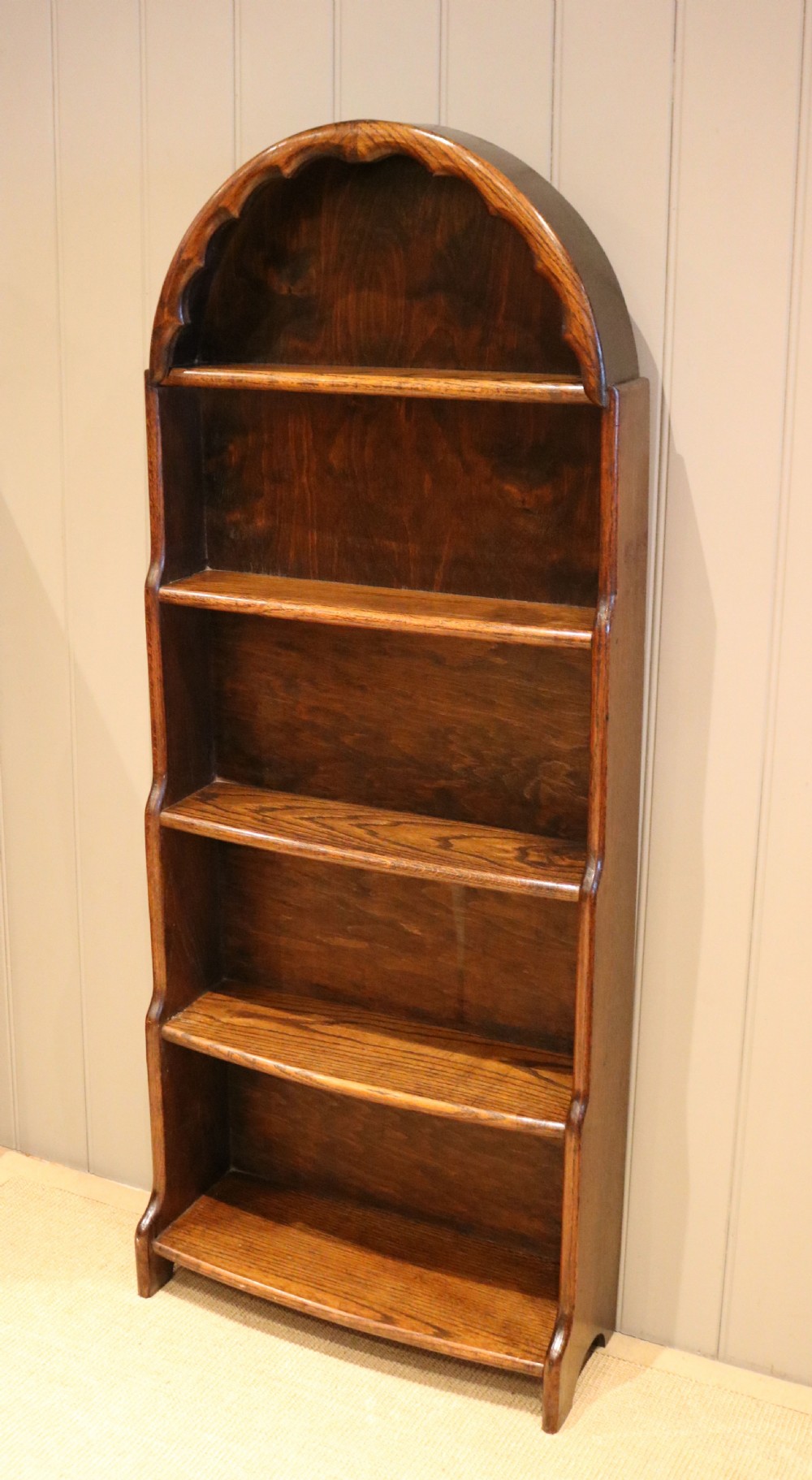 Dutch Style Arch Top Waterfall Bookcase  View VI