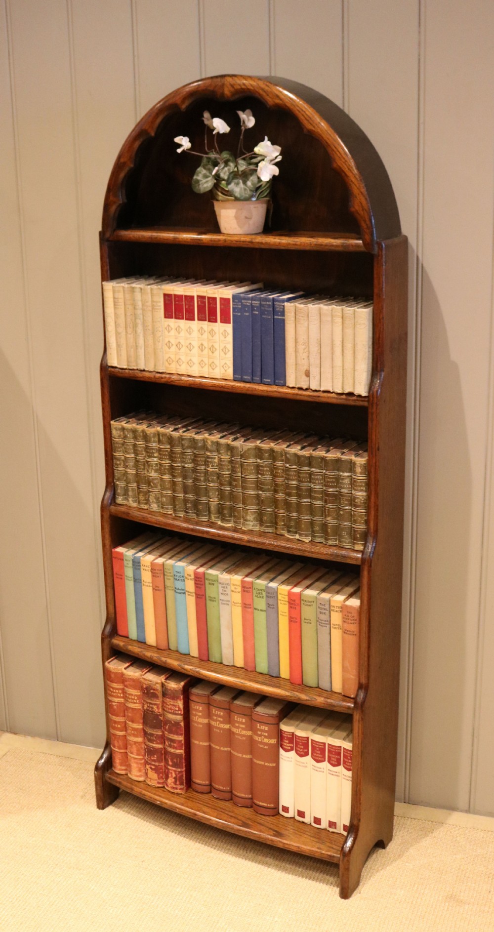 Dutch Style Arch Top Waterfall Bookcase  View IX