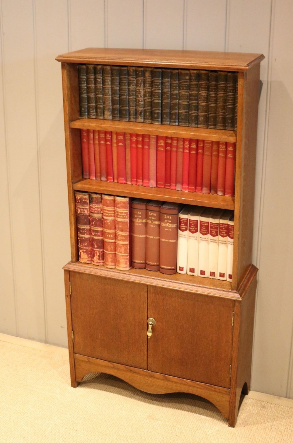 Edwardian Oak Bookcase