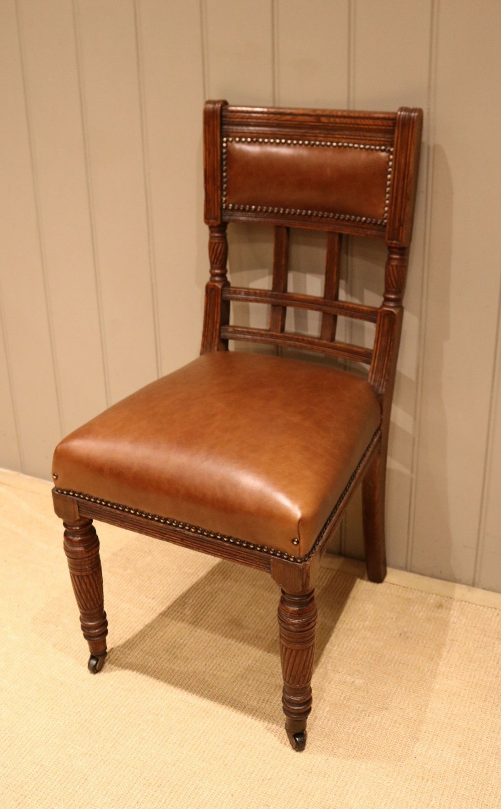 Edwardian Oak Desk Chair