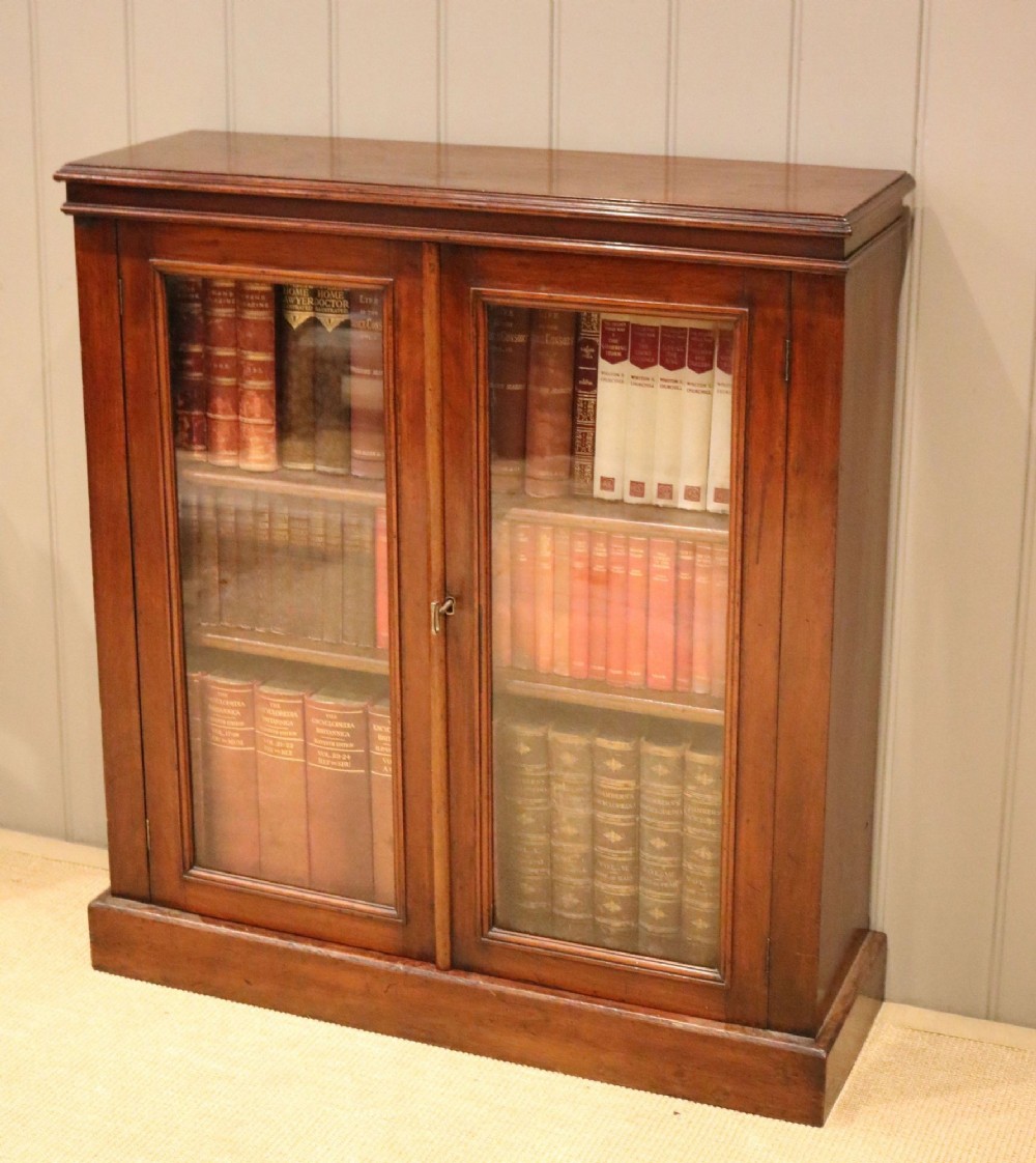 Rustic Walnut Glazed Bookcase