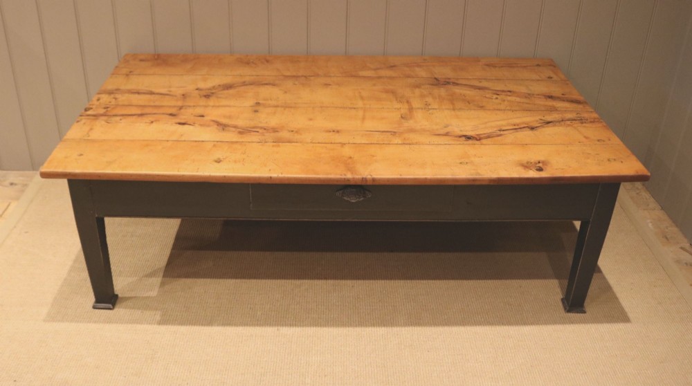 Substantial Late 19th Century French Cherrywood Low Table