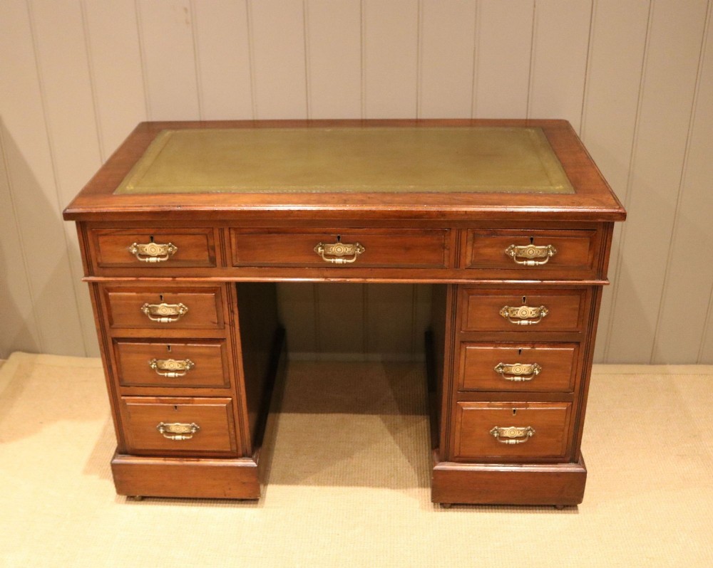 Walnut Pedestal Desk