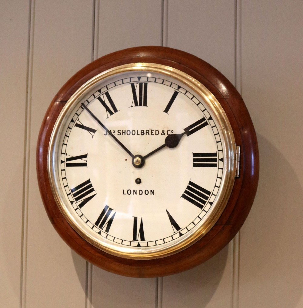 Mahogany Fusee Dial Clock