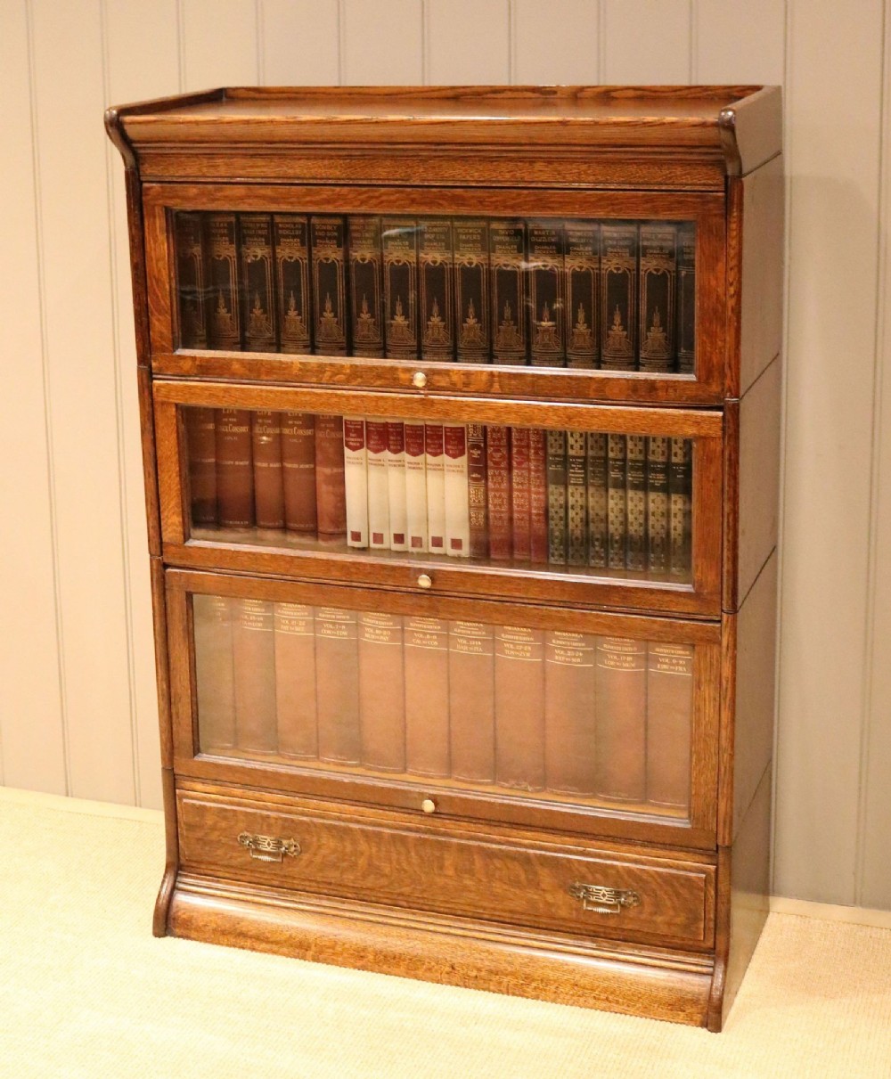 Oak Globe Wernicke Style Stacking Bookcase