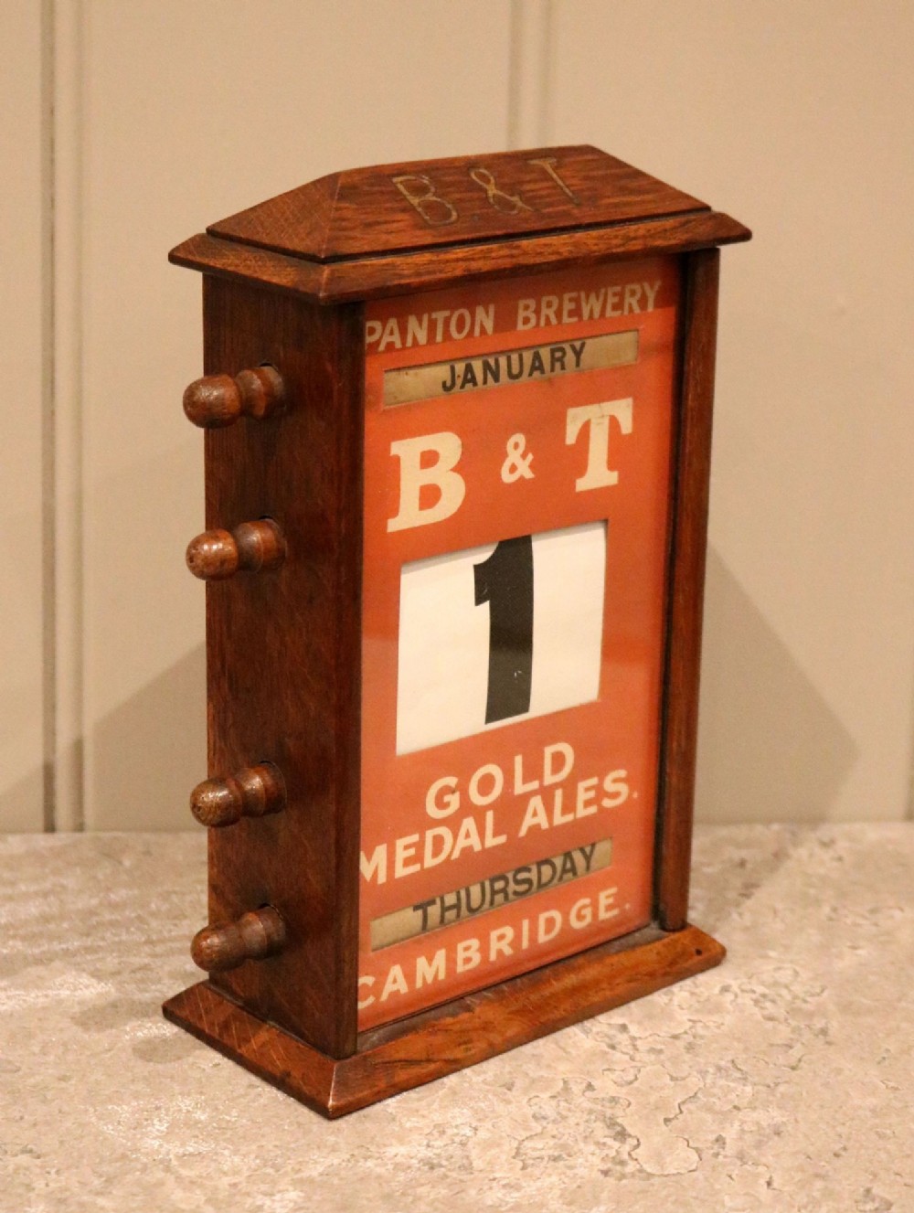 Late 19th Century Pantons Brewery Desk Calendar