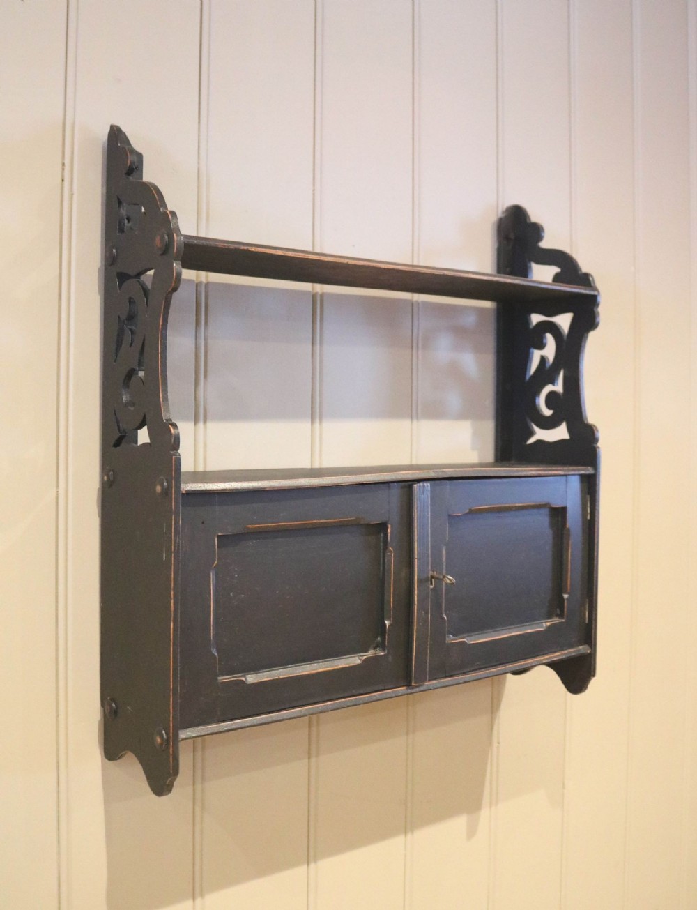 Early 20th Century Painted Wall Cabinet