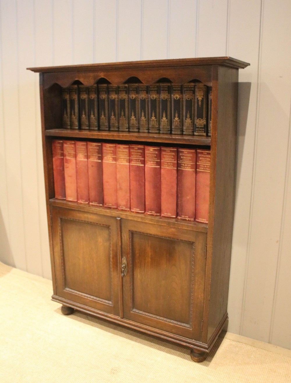 Oak Cabinet Bookcase