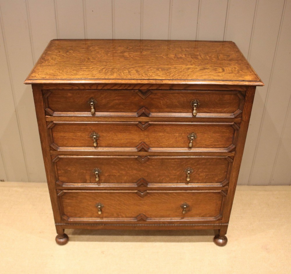 Solid Oak Chest Of Drawers