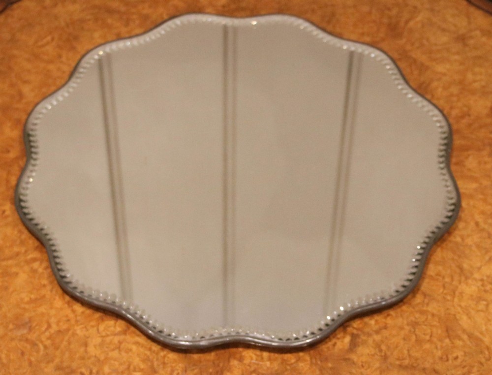 Cut Glass Table Mirror