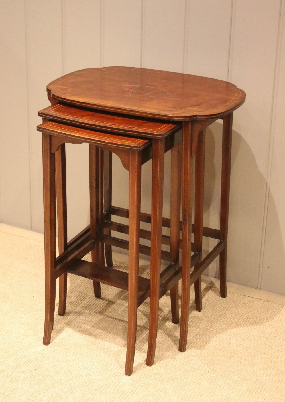 Mahogany Nest Of Three Tables