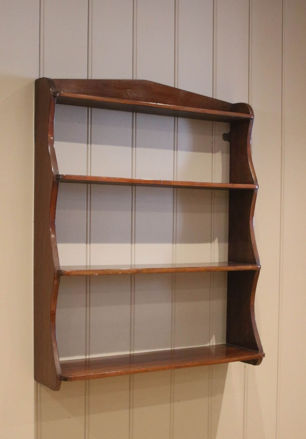 Late 19th Century Mahogany Waterfall Wall Shelves