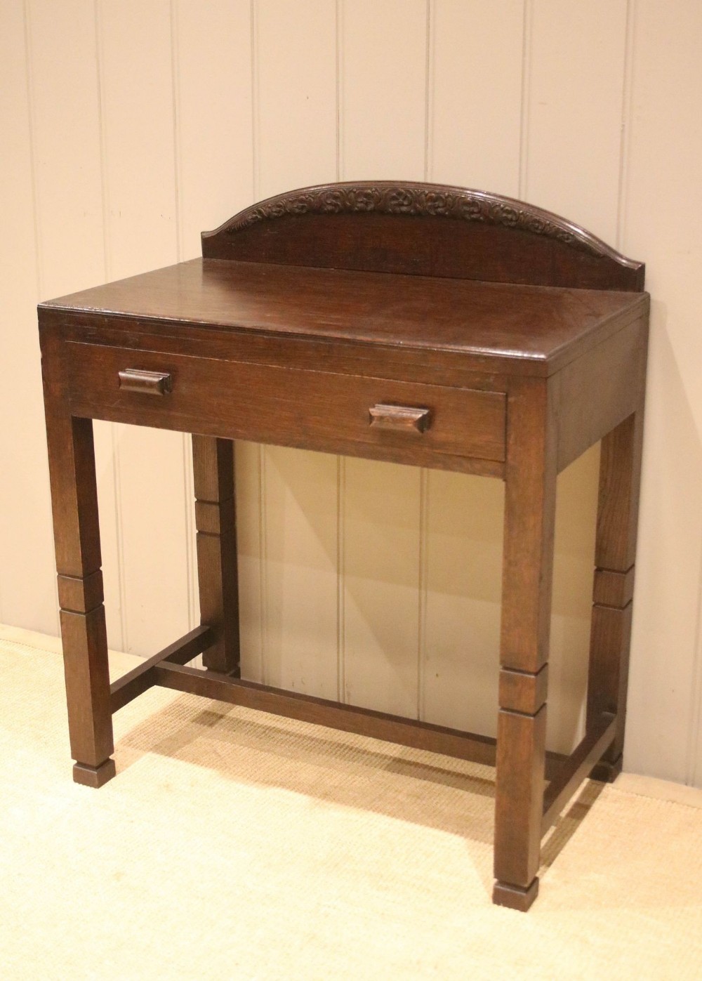 Art Deco Dark Oak Side Table