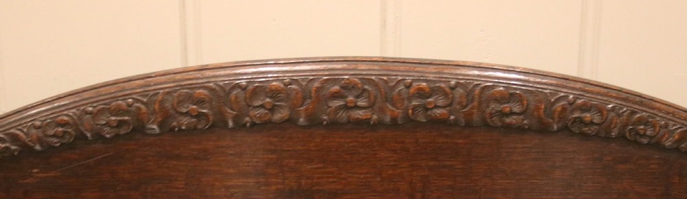 Art Deco Dark Oak Side Table View XI