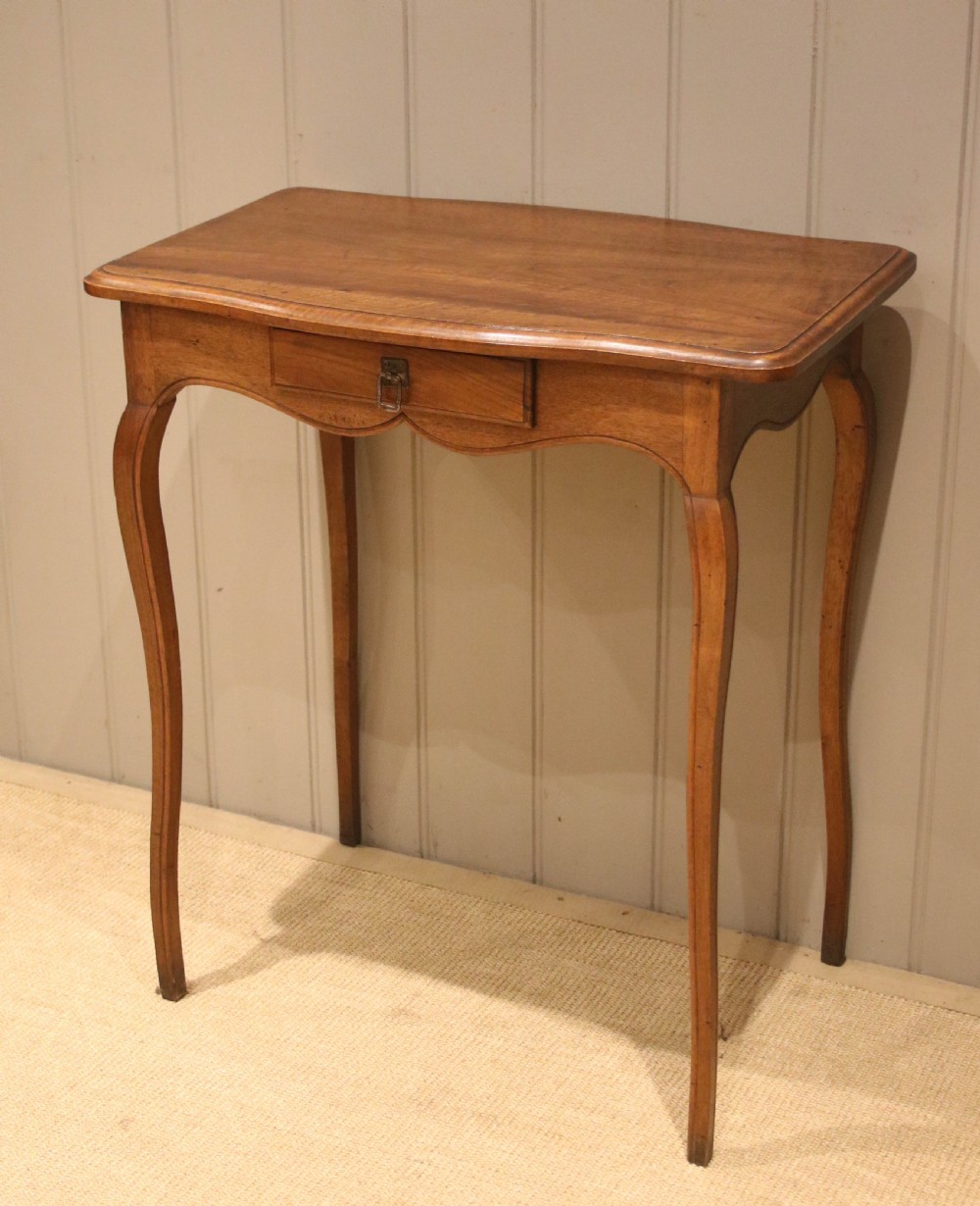 Small Proportioned French Cherry Wood Side Table View II