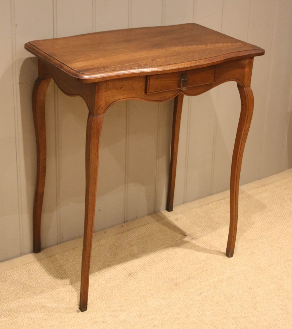 Small Proportioned French Cherry Wood Side Table View III