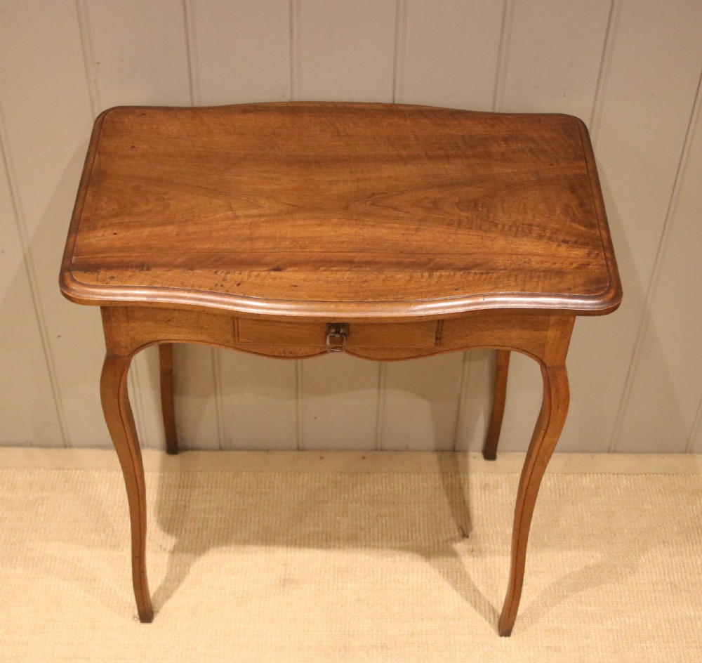 Small Proportioned French Cherry Wood Side Table View IV
