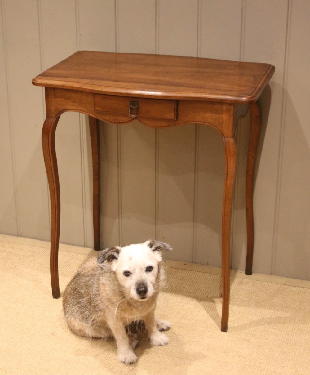 Small Proportioned French Cherry Wood Side Table View V
