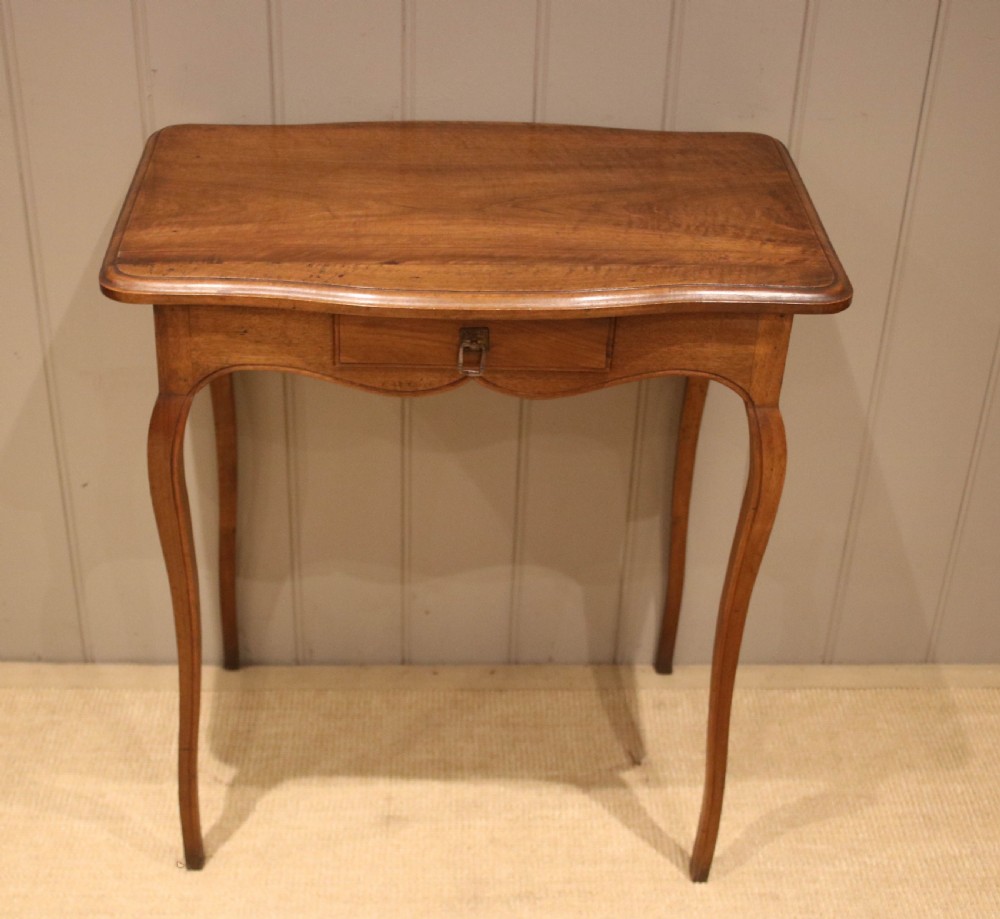 Small Proportioned French Cherry Wood Side Table View VI