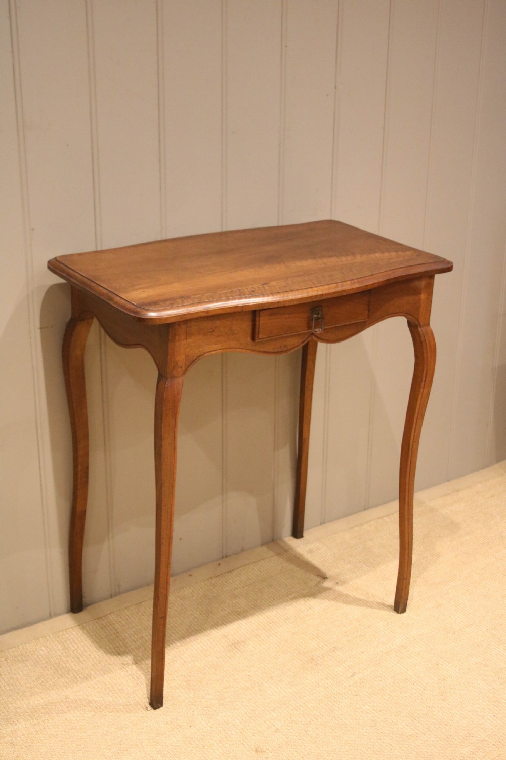 Small Proportioned French Cherry Wood Side Table View VIII