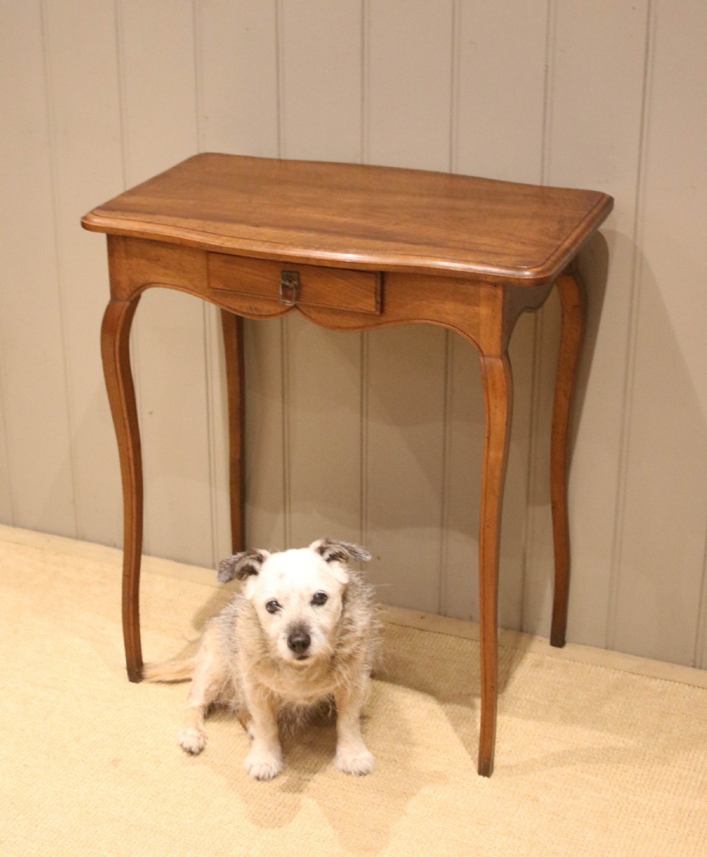 Small Proportioned French Cherry Wood Side Table View IX