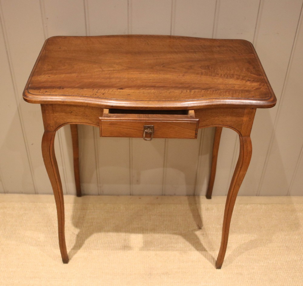 Small Proportioned French Cherry Wood Side Table View X