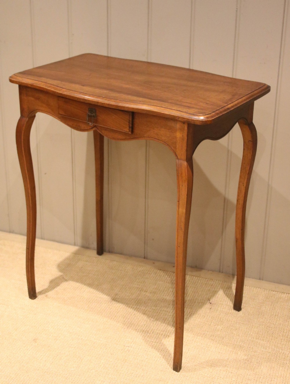 Small Proportioned French Cherry Wood Side Table View XI