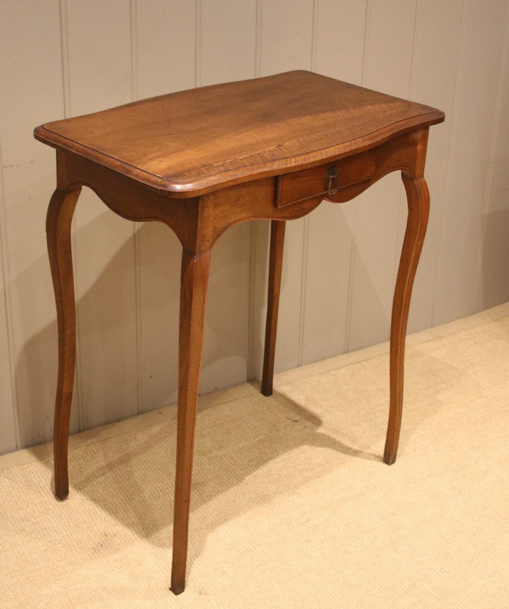 Small Proportioned French Cherry Wood Side Table View XII