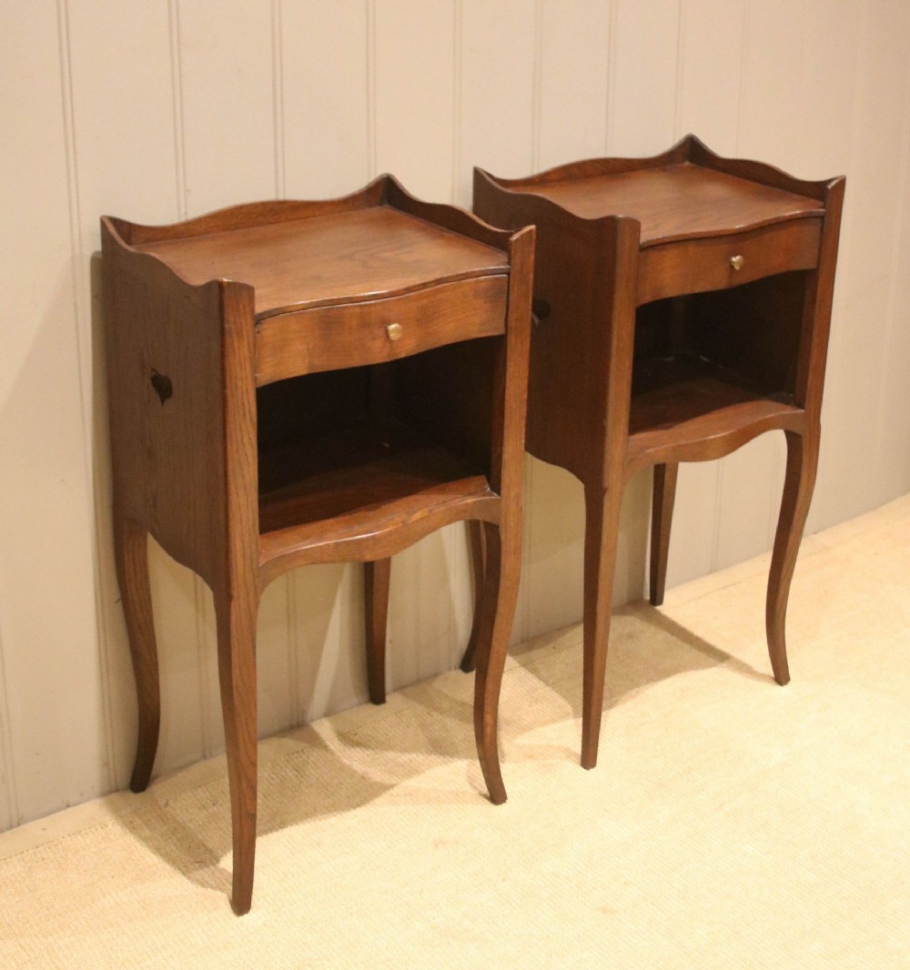 Pair Of Oak Bedside Tables