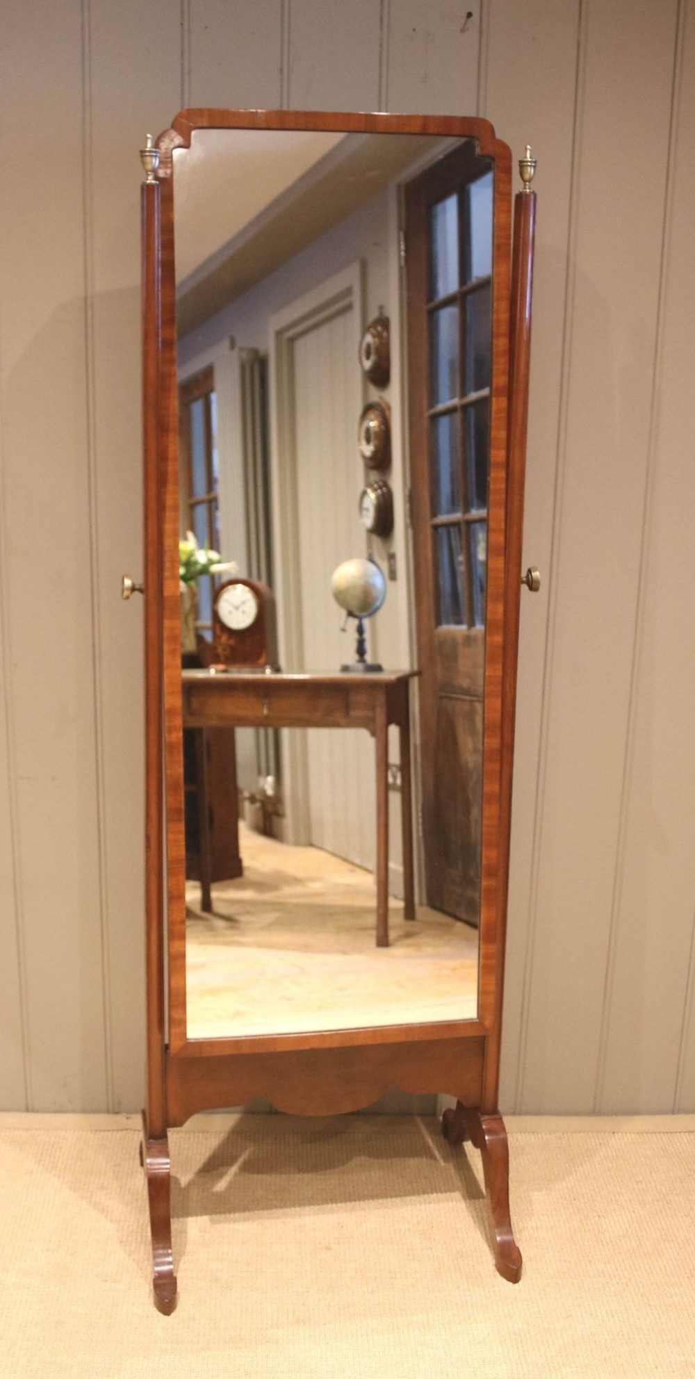 Mahogany Cheval Mirror