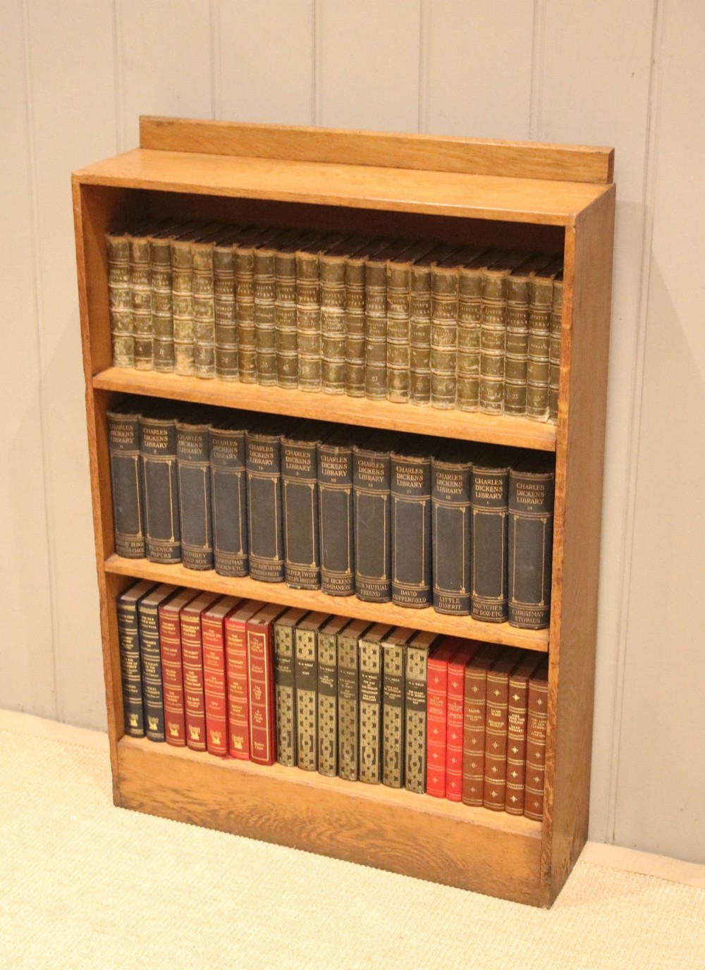 Light Oak Open Bookcase