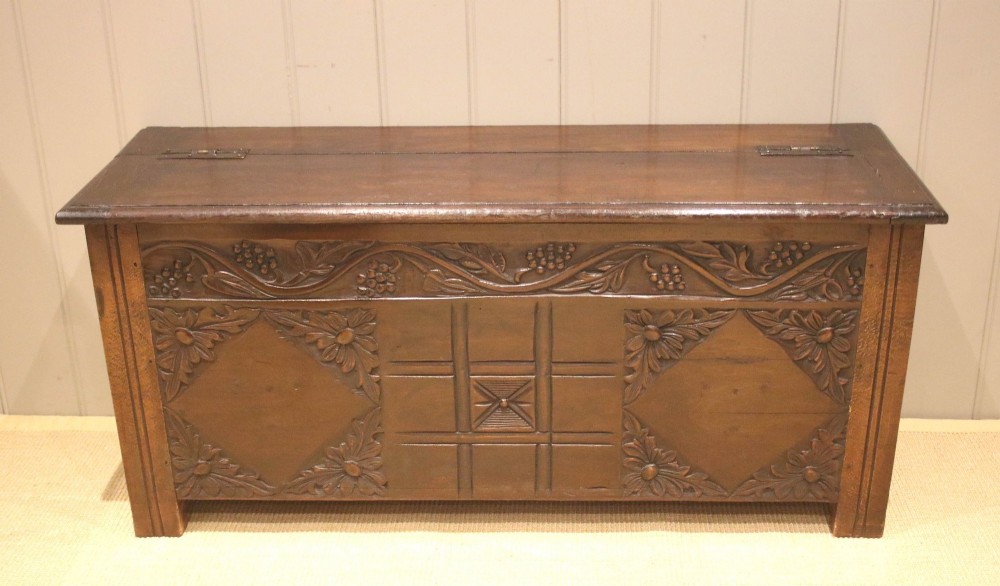 French Carved Beechwood Coffer