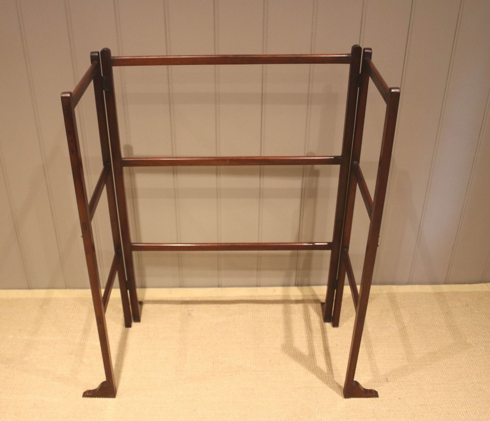 Mahogany Folding Towel Rail