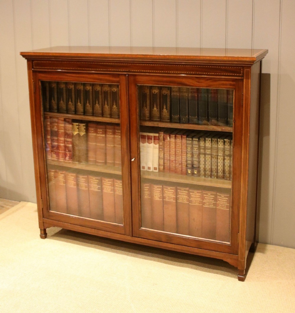 Good Quality Mahogany Glazed Bookcase