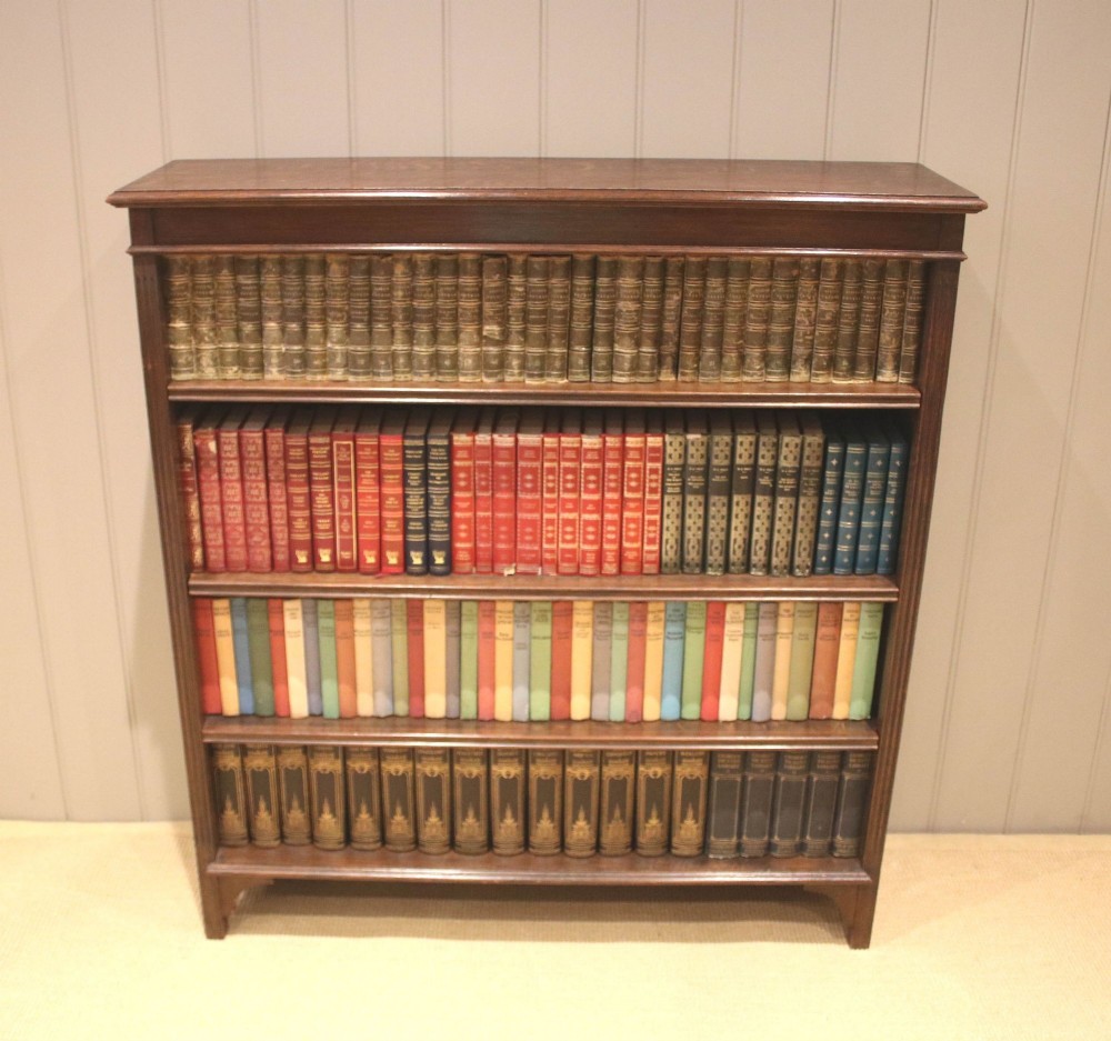 Edwardian Oak Open Bookcase