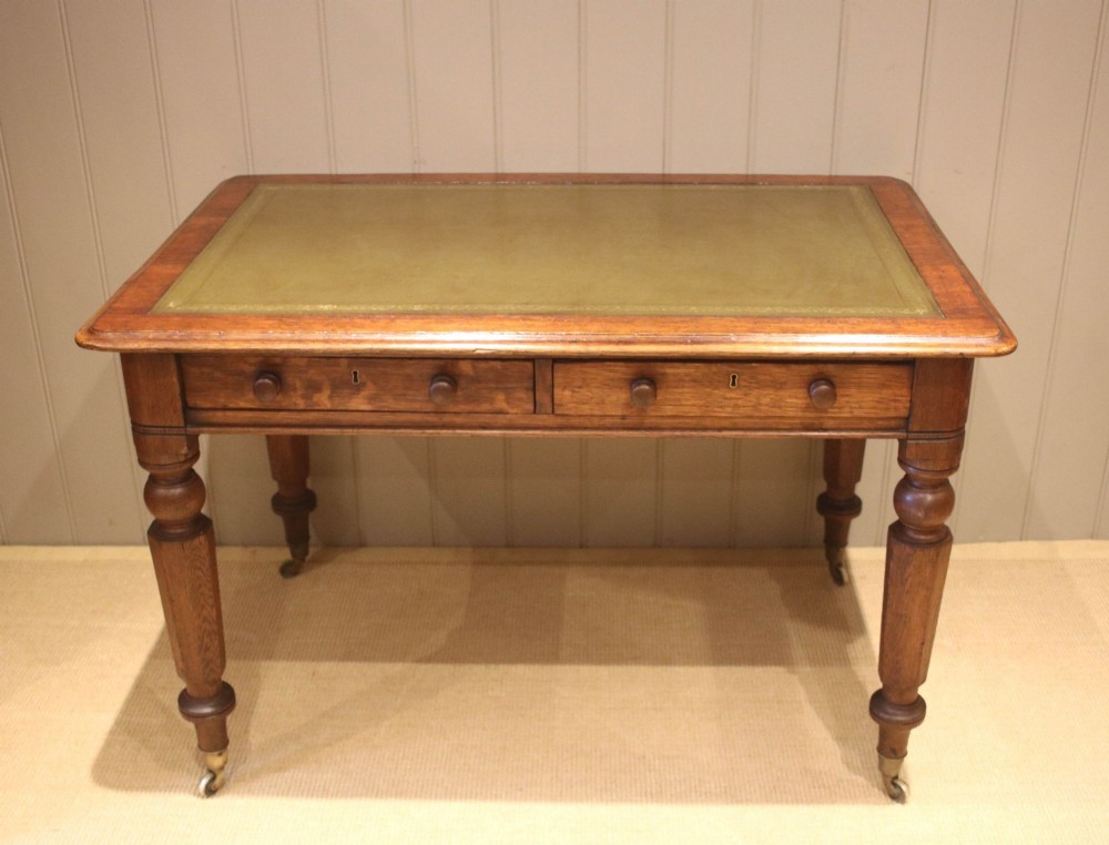 Solid Oak Writing Table