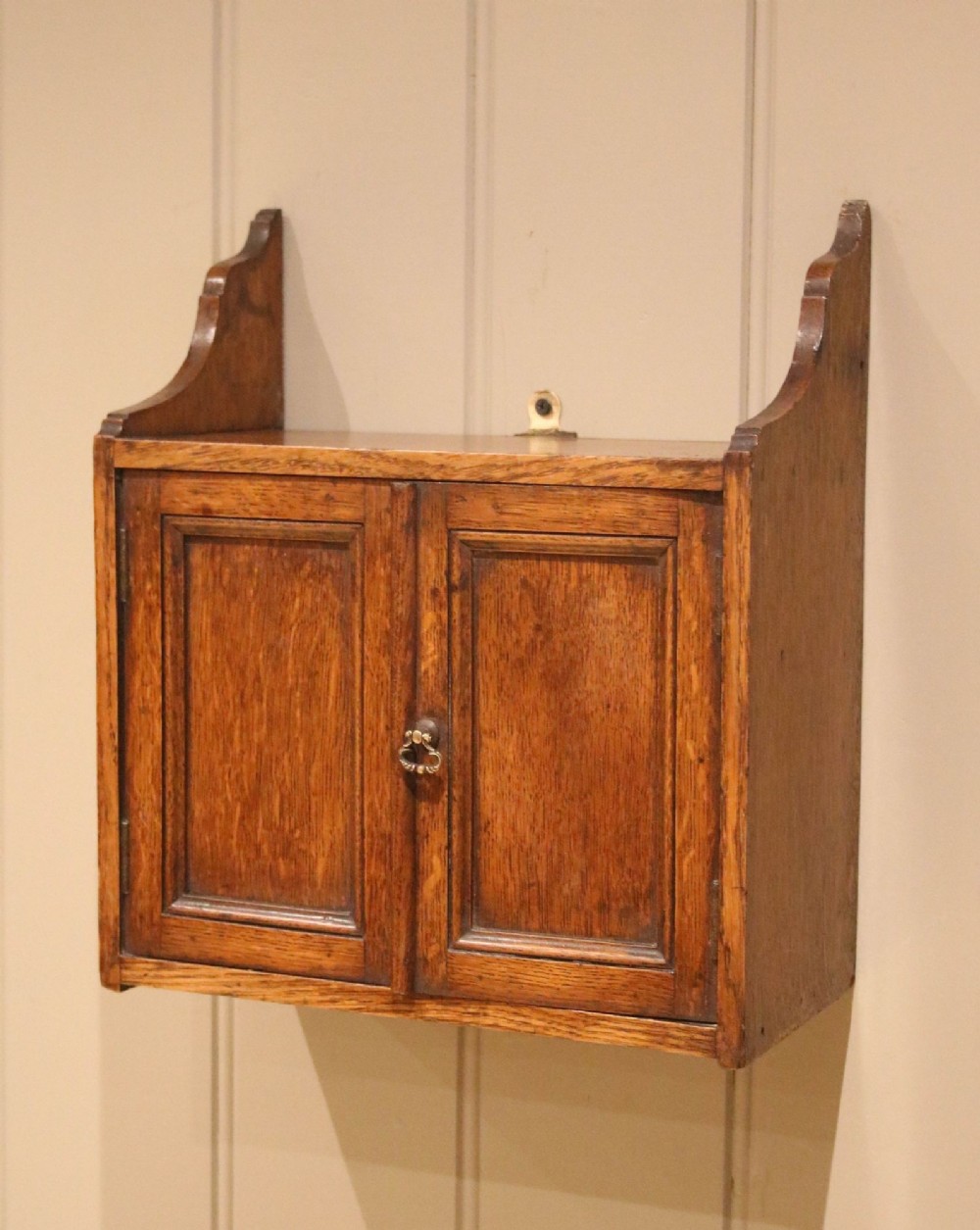Late Victorian Oak Wall Cabinet