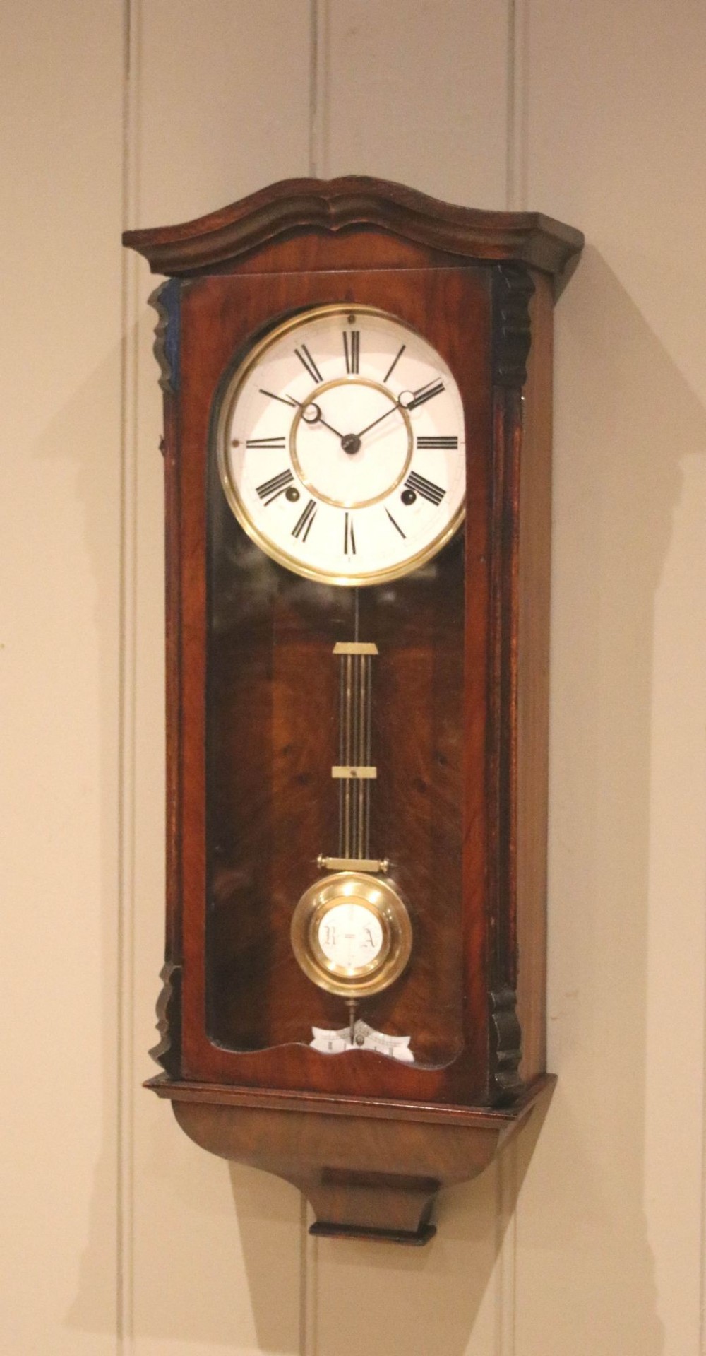 Slender Regulator Style Wall Clock