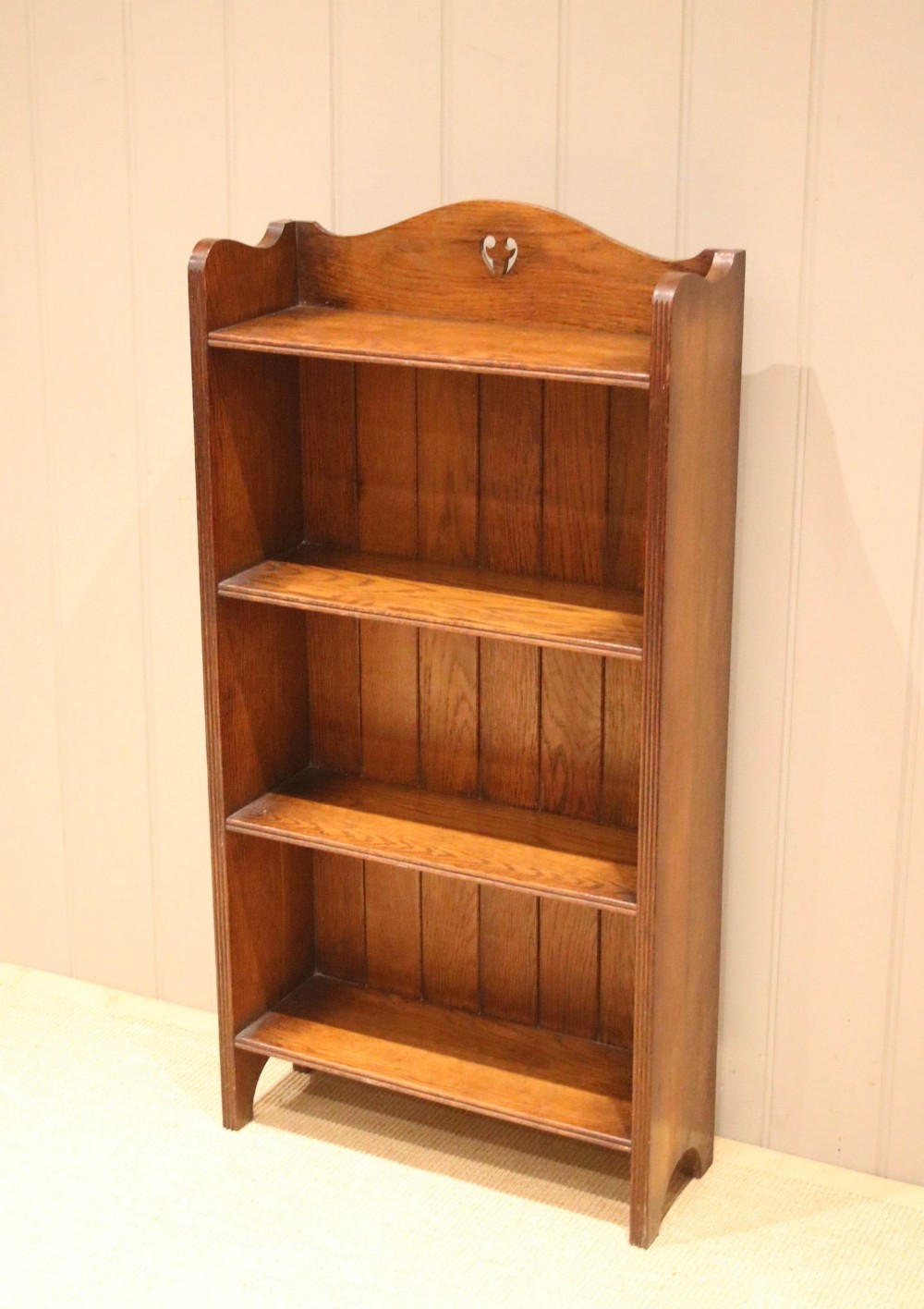 Arts & Crafts Oak Open Bookcase