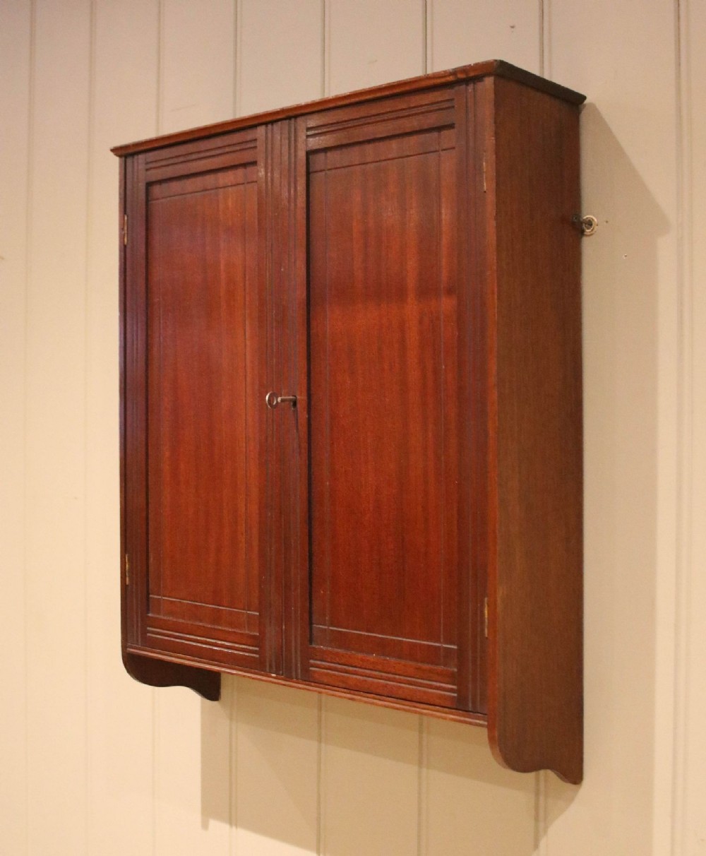 Edwardian Mahogany Wall Cabinet