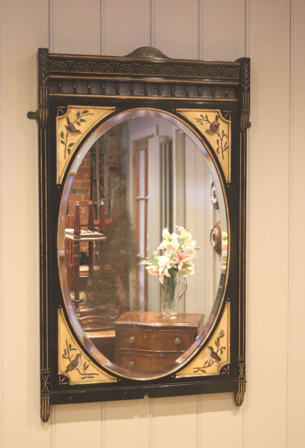 Ebonised Pier Mirror