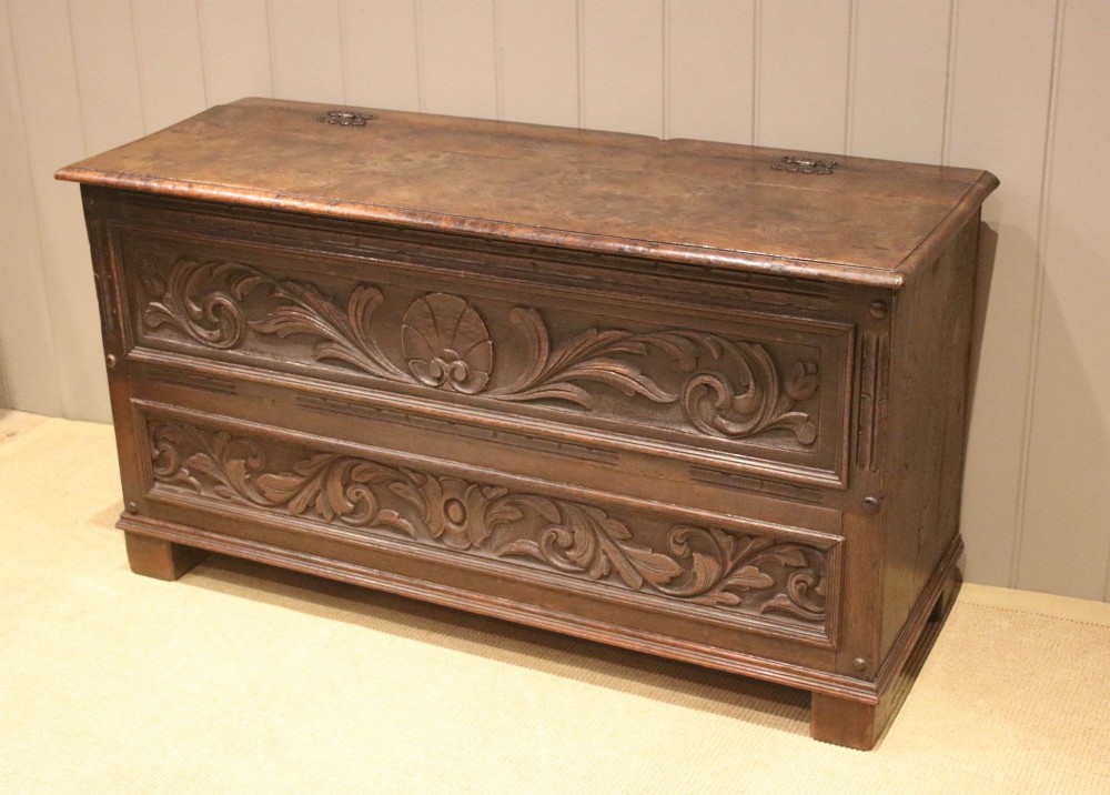 Victorian Oak & Elm Coffer