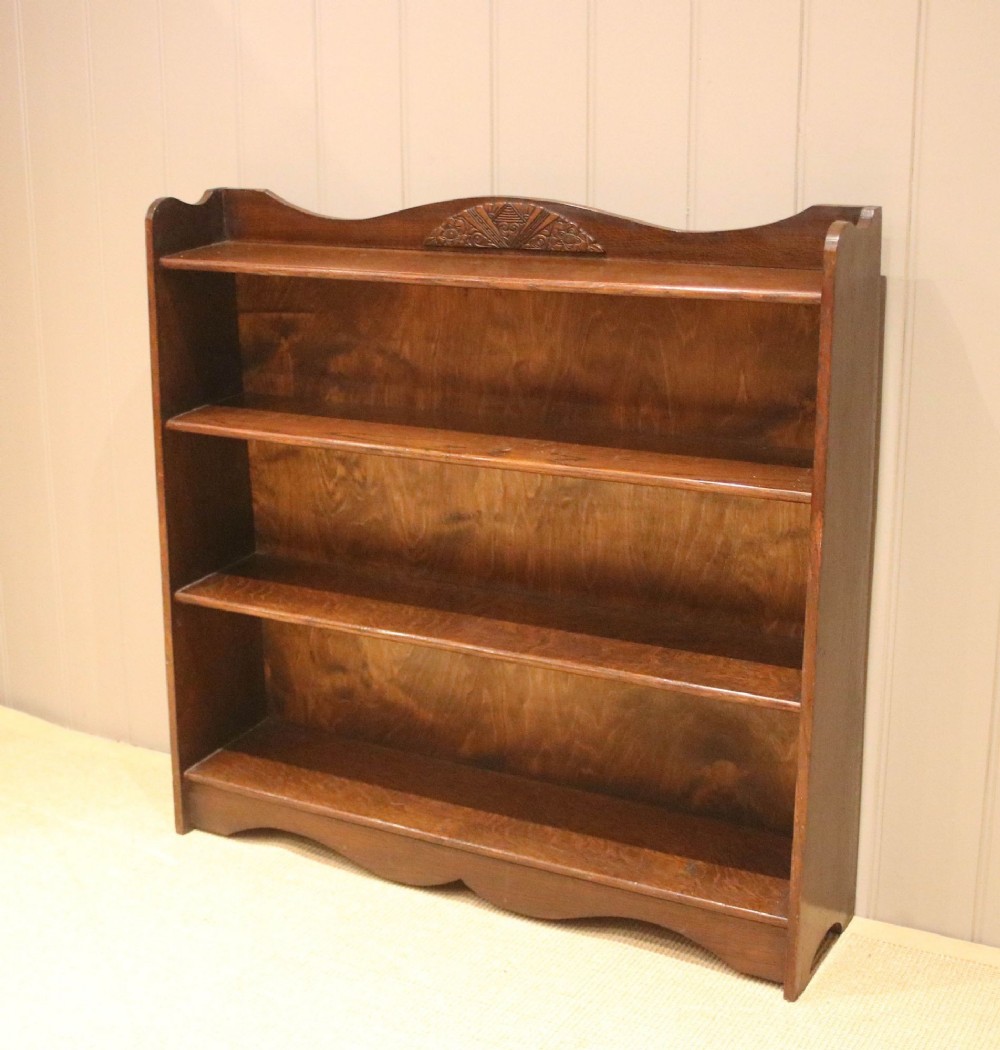 Oak Open 1930's Bookcase