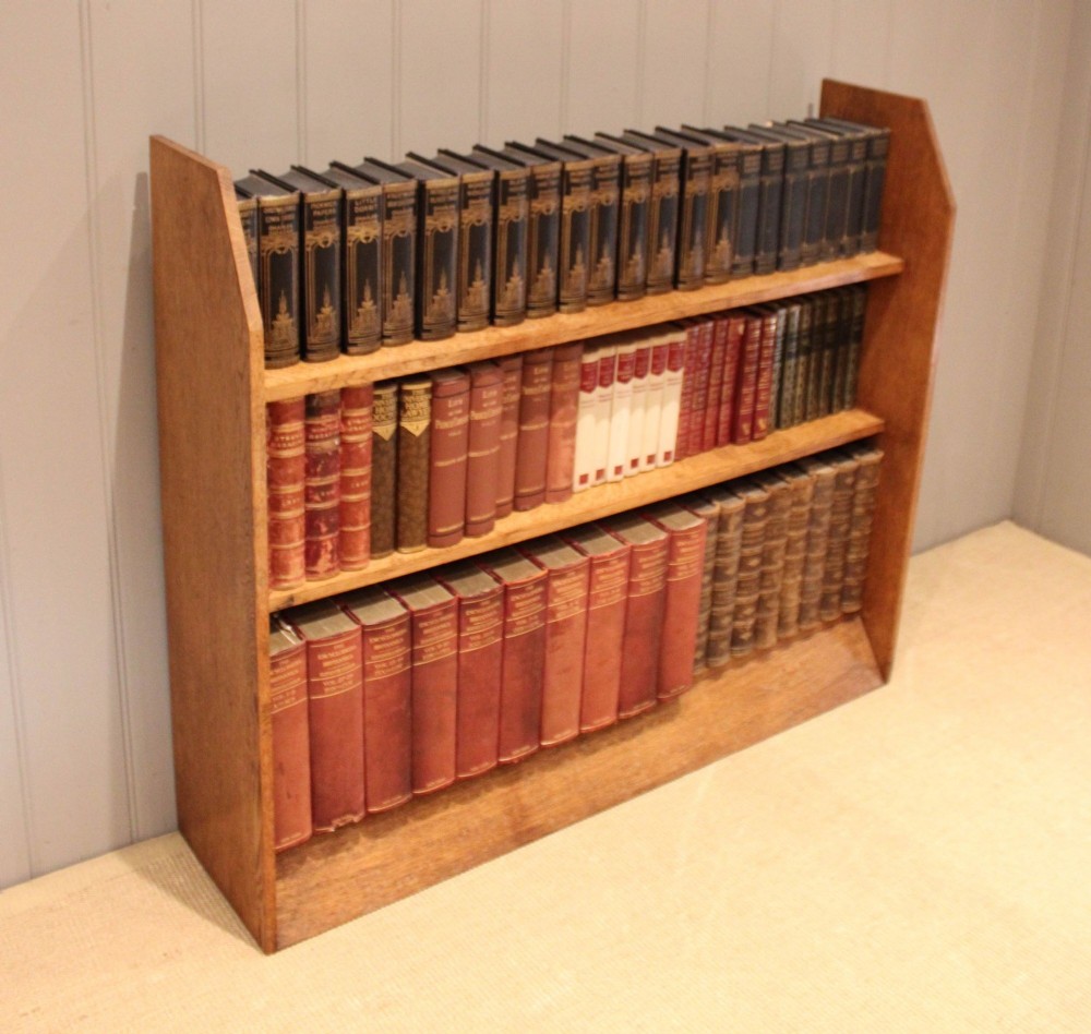 Early 20th Century Oak Open Bookcase