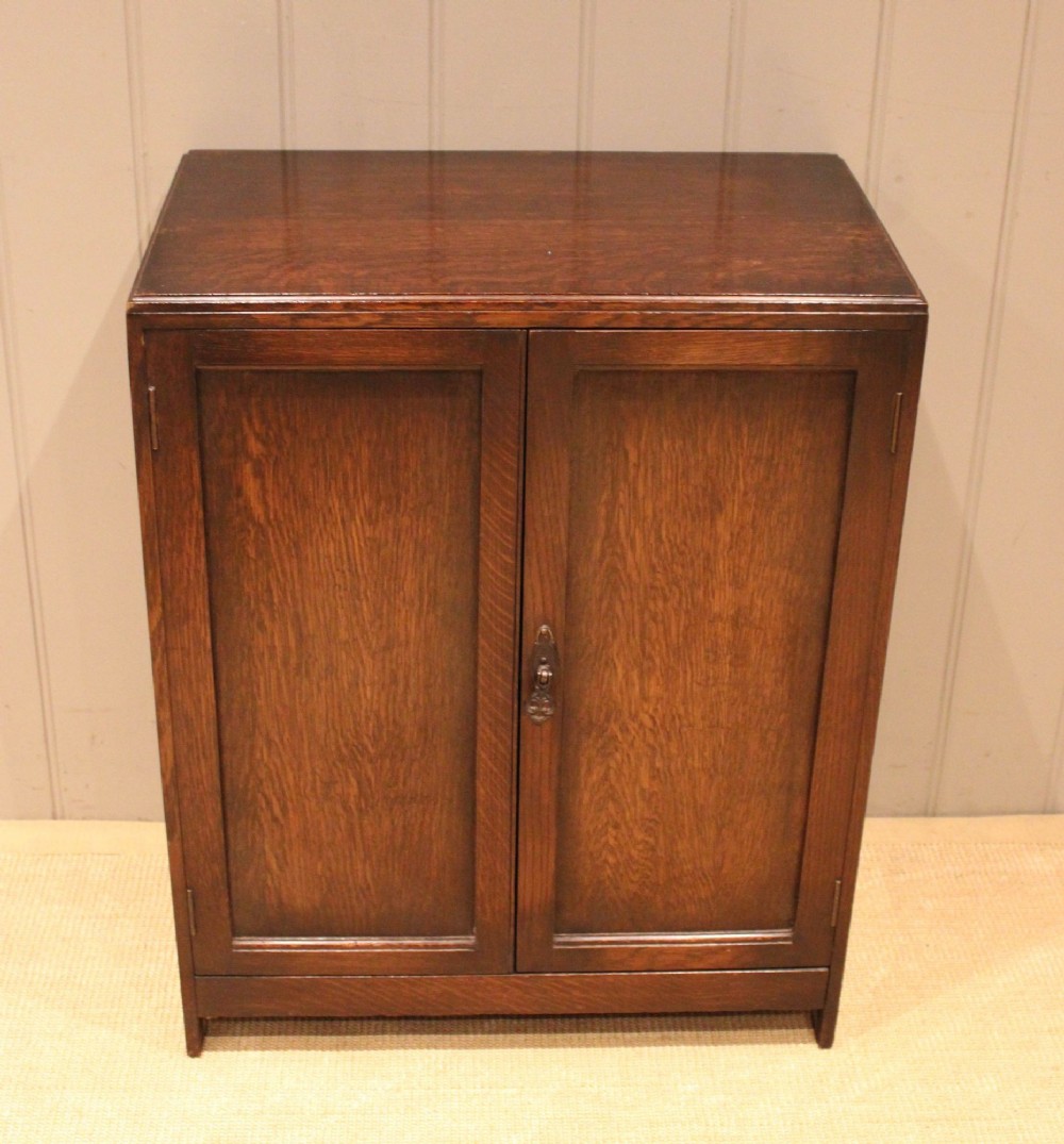 Oak Two Door Shoe Cabinet