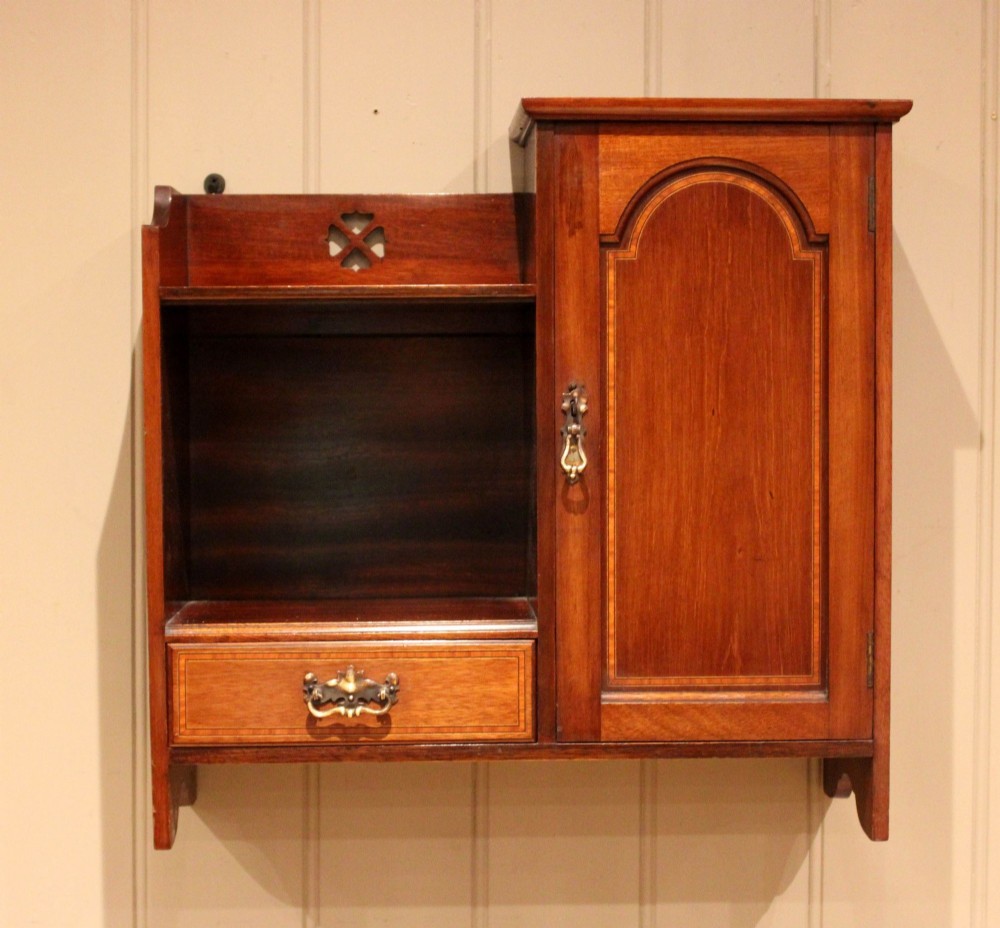 Edwardian Mahogany Wall Cabinet