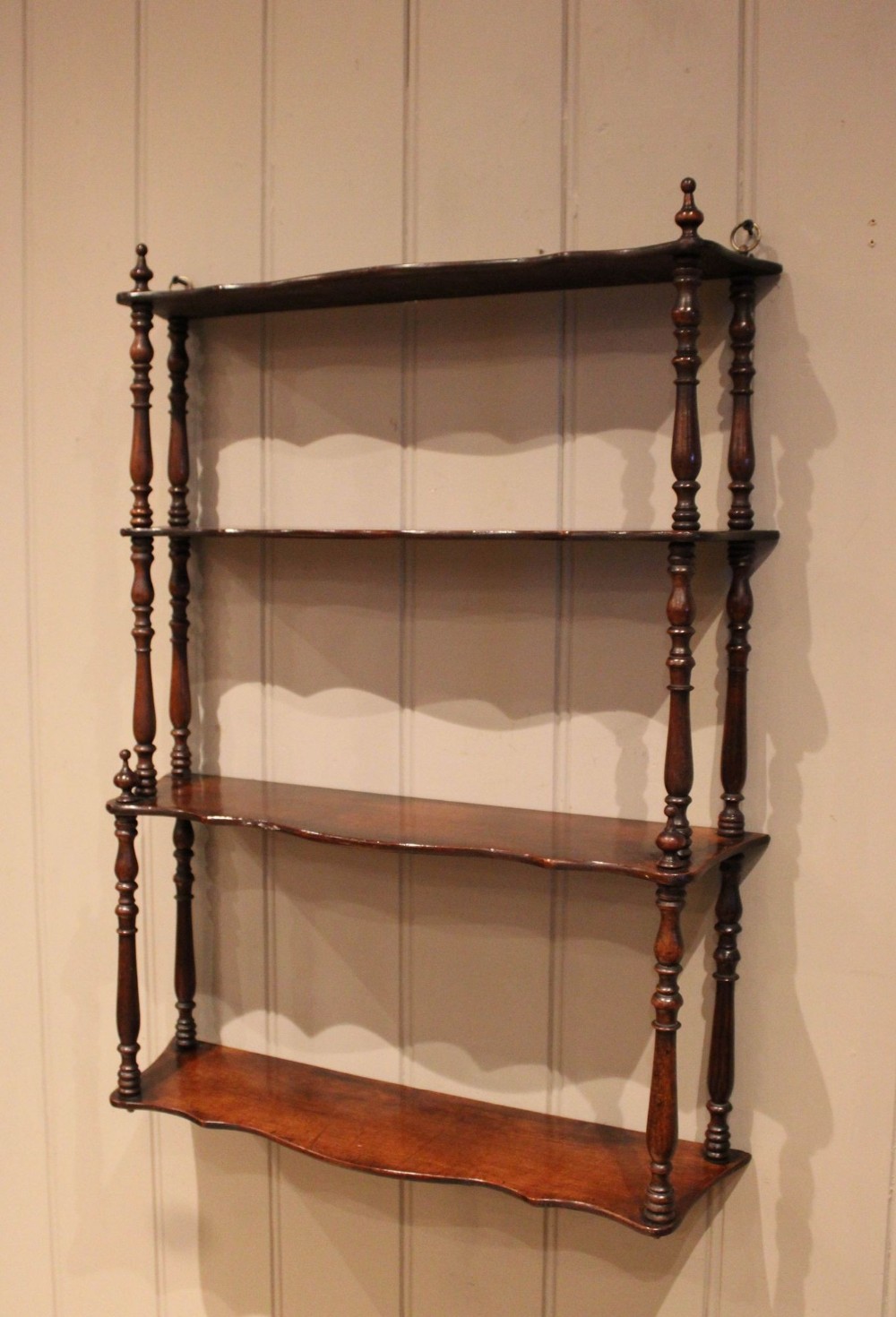 French Mahogany Wall Shelves