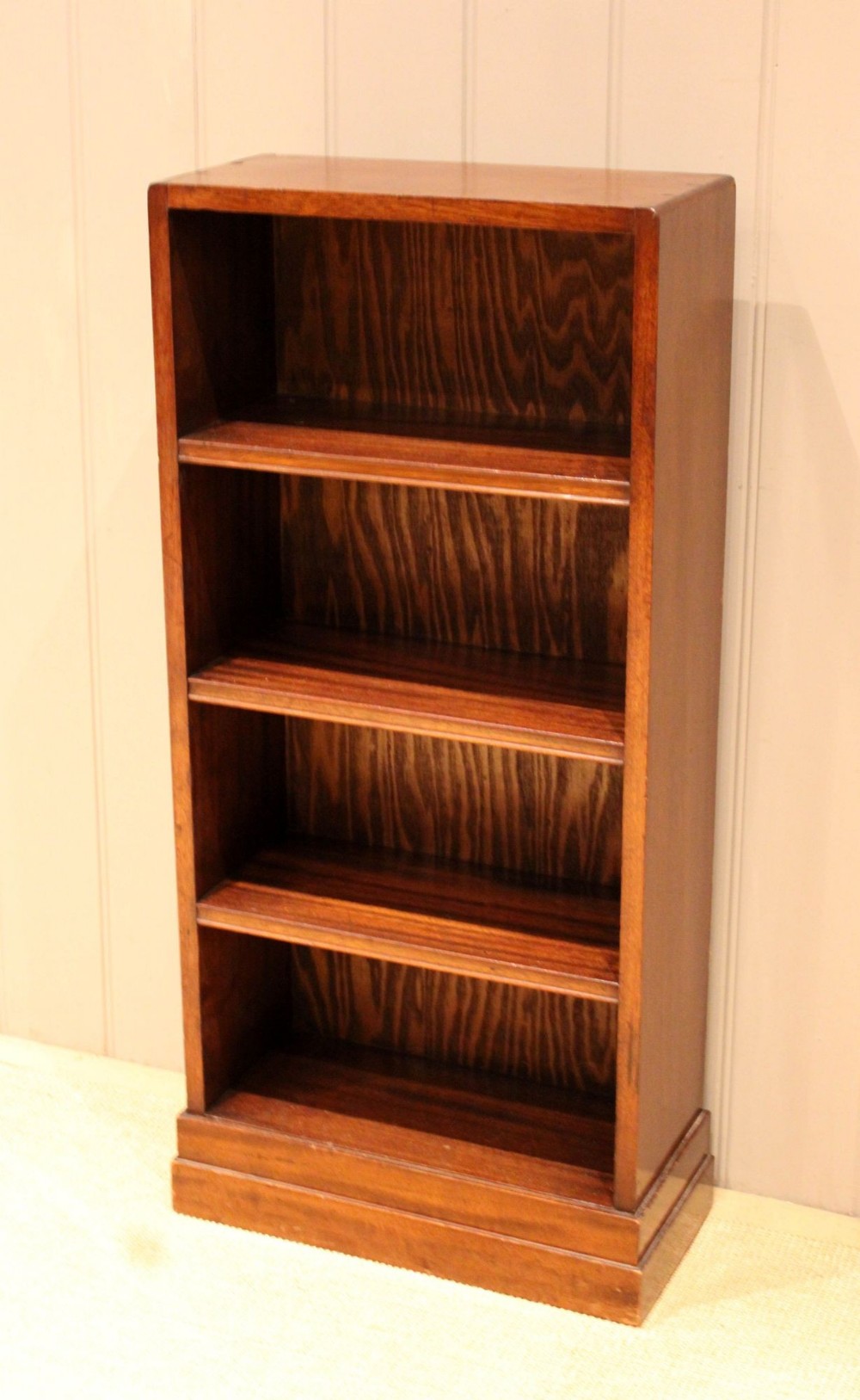 Narrow Mahogany Open Bookcase