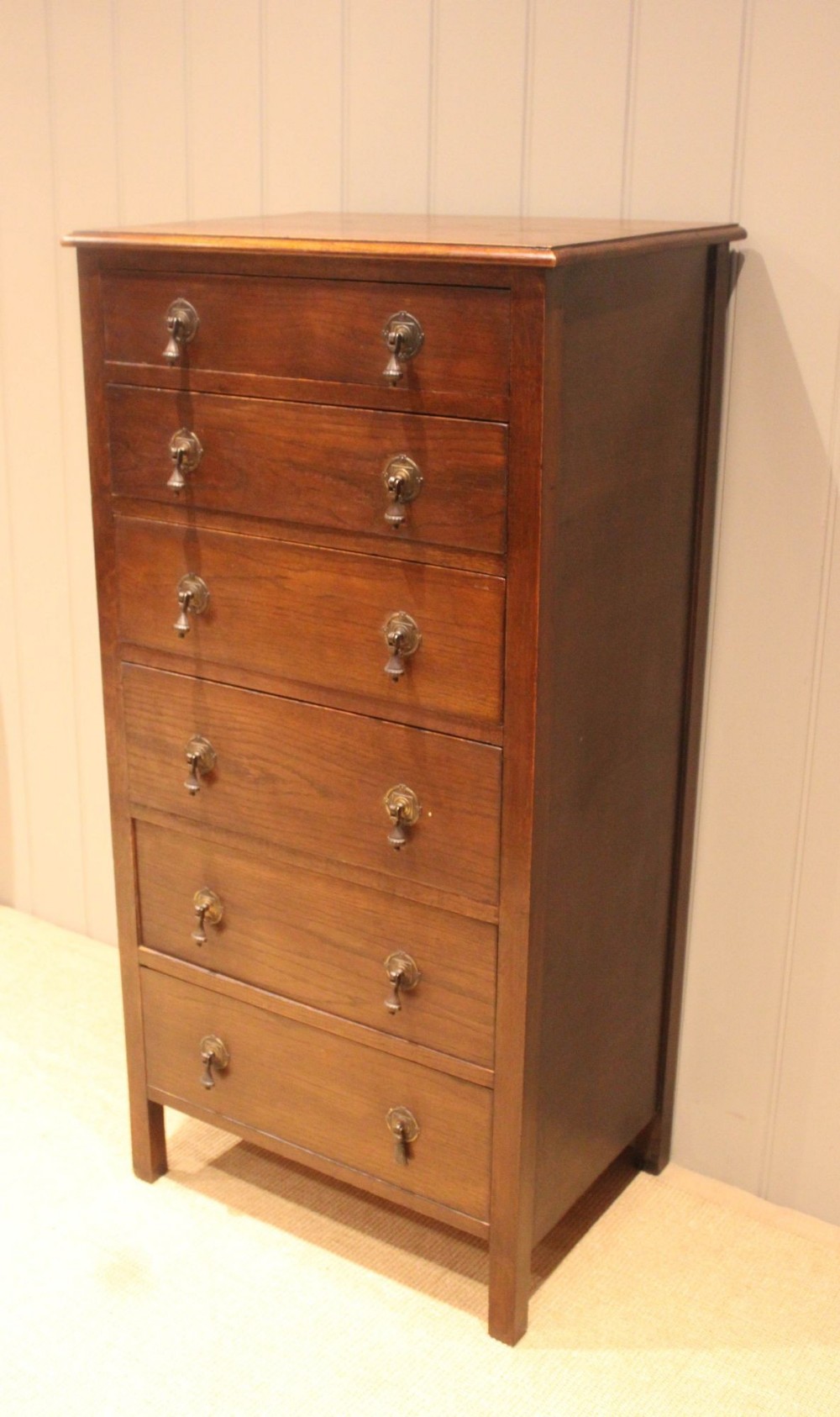 Tall Oak Chest Of Drawers